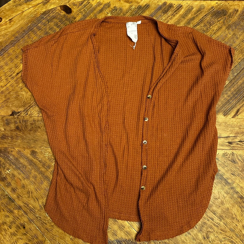 Blu Pepper Brown Casual Button Down Shirt